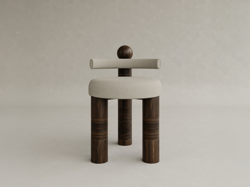 GALERIE NAINOA TORU STOOL 03 W17.75" x D21.25" x H28.5" x SH19.75"