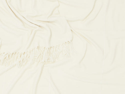 ALONPI ONDA CASHMERE THROW / ECRU W63" x L93"
