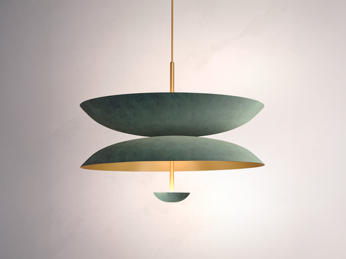 ATELIER001 COSMIC DUO PENDANT / VERDIGRIS