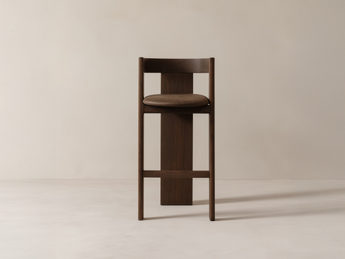 GALERIE NAINOA ANDO BARSTOOL 02 W22.25" x D22.25" x H37.5" x SH29.5"