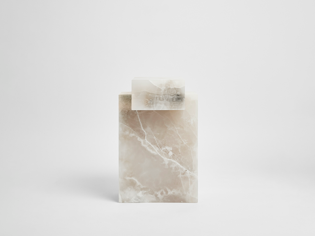 STUDIOKHACHATRYAN POST SIDE TABLES ONYX