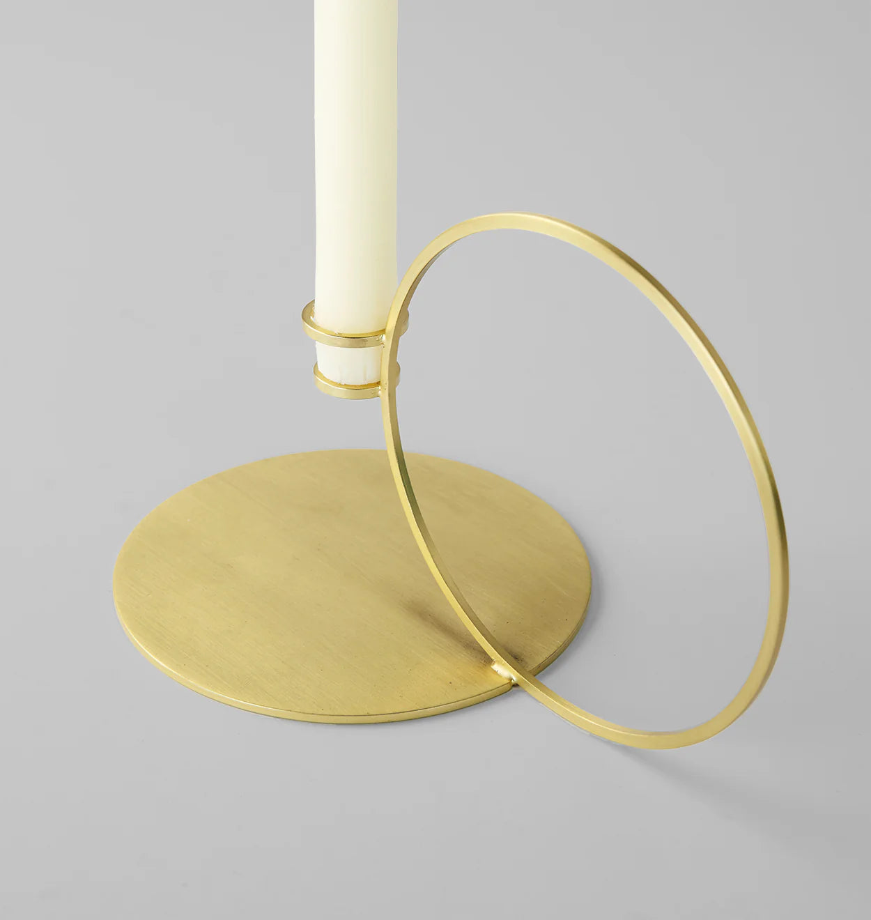 Bugia Candle Holder Brushed Brass - Thumbnail 2