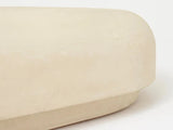 Load image into Gallery viewer, FAYE TOOGOOD ROLY-POLY LOW TABLE JESMONITE / CREAM W59” x D33.5” x H12”
