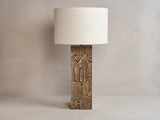 Load image into Gallery viewer, DAN SCHNEIGER SCARPA TABLE LAMP / BLACK GOLD W6.5&quot; x D4.5&quot; x H19&quot;
