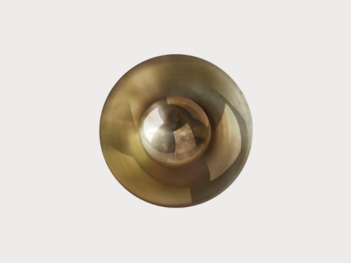 JAN GARNCAREK METROPOLIS SCONCE / BRASS SHINE