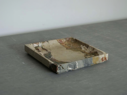 MICHAËL VERHEYDEN SQUARE TRAY LARGE / DIASPRO SICILIANO L9.8" x W9.8" x H1.6"