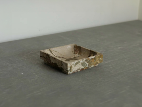 MICHAËL VERHEYDEN SQUARE TRAY SMALL / DIASPRO SICILIANO L5.9" x W5.9" x H1.6"