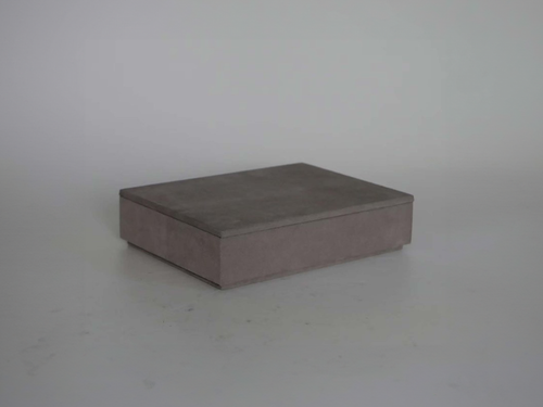 MICHAËL VERHEYDEN SUEDE LETTER BOX / NABAB W9.8" x H2.4" x D7.5"