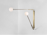 Load image into Gallery viewer, PAUL MATTER FLUTTER ONE SWING ARM SCONCE H43&quot; x D48&quot; x W93&quot;
