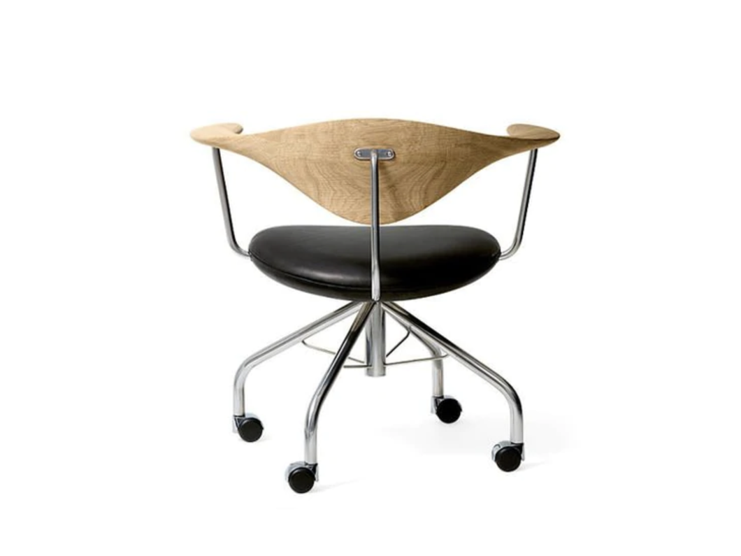 PP MOBLER HANS WEGNER PP502 SWIVEL CHAIR H26 - 28.3” x D21.7” x W29” x SH15.7