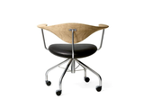Load image into Gallery viewer, PP MOBLER HANS WEGNER PP502 SWIVEL CHAIR H26 - 28.3” x D21.7” x W29” x SH15.7&quot; - 18&quot;
