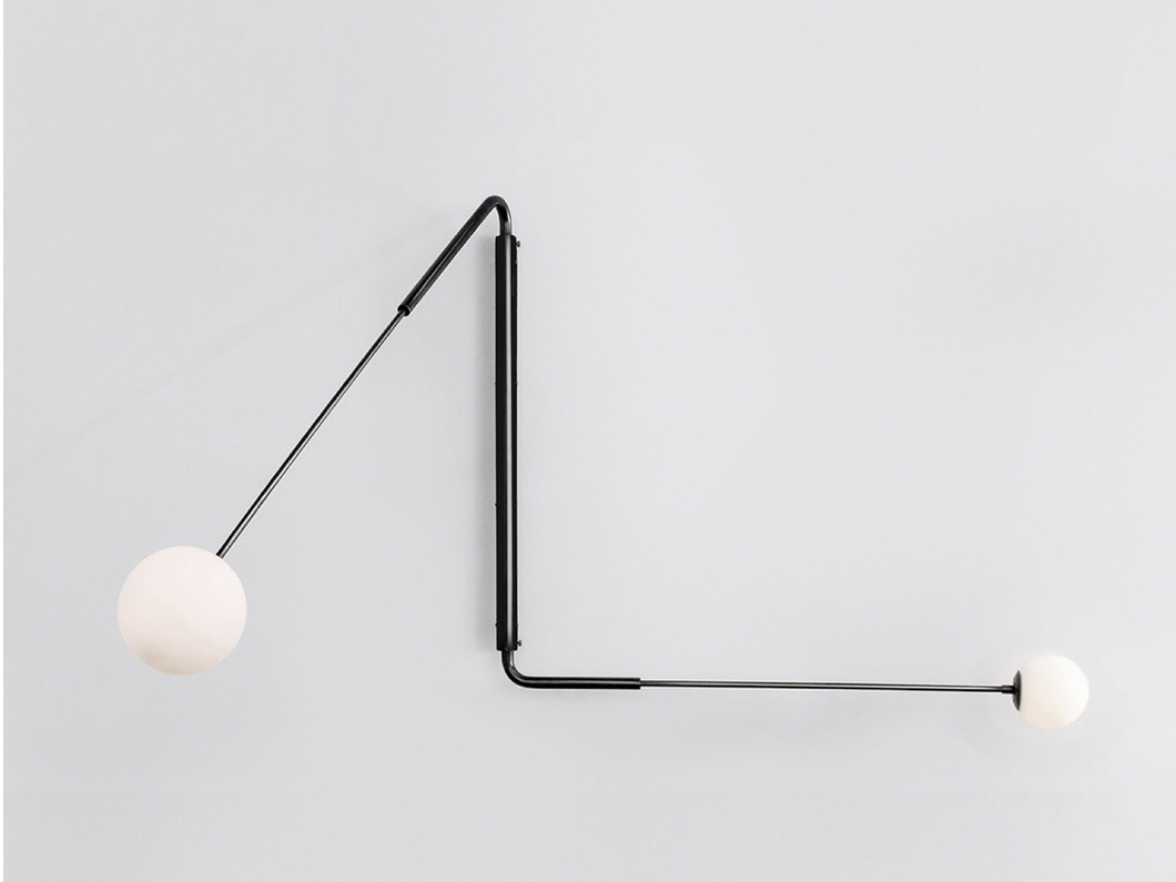 PAUL MATTER FLUTTER THREE SWING ARM SCONCE H42