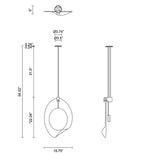 Load image into Gallery viewer, ARTICOLO OVOLO PENDANT H23.6&quot; x W16&quot;
