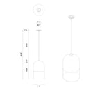 Load image into Gallery viewer, ARTICOLO INDI EXTRA LARGE PENDANT H56&quot; x Ø11.8&quot;
