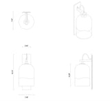 Load image into Gallery viewer, ARTICOLO MONI  SCONCE H16&quot; x Ø7&quot;

