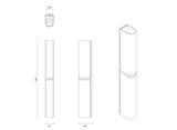 Load image into Gallery viewer, ARTICOLO SLIM END TO END WALL SCONCE H24&quot; x W2.5”
