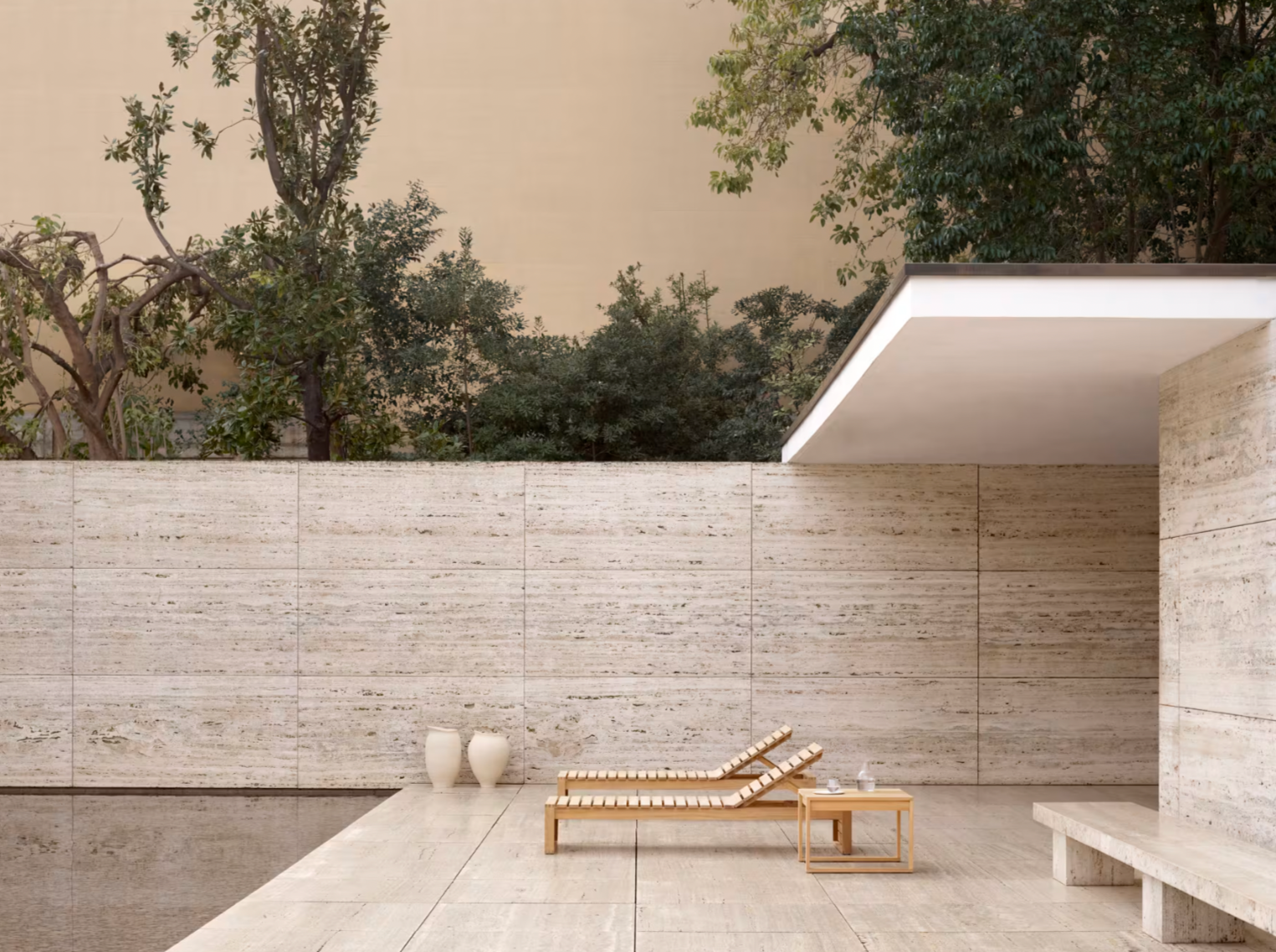 Bodil Kjaer Outdoor Teak Chaise Lounge - Thumbnail 5