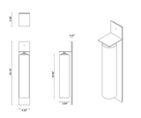 Load image into Gallery viewer, ARTICOLO ECLIPSE TALL WALL SCONCE H25.8” x W4.3”
