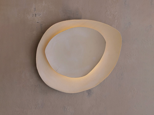 ASH DESIGN ECLIPSE MEDIUM SCONCE NO. 2 / CHALK Ø18"