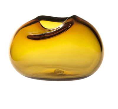 WHEN OBJECTS WORK KATE HUME PEBBLE VASE / GOLD W10.6" x H7.8”