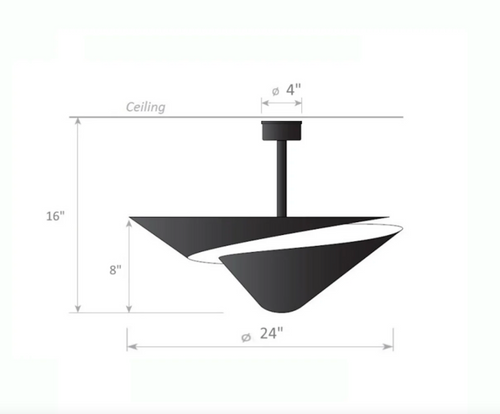 SERGE MOUILLE SNAIL CEILING LAMP