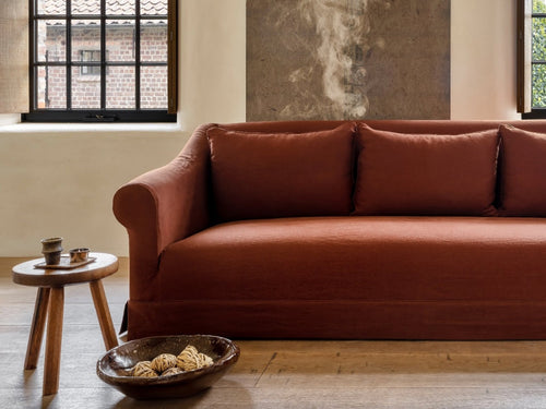 COLLETT & VICTOR BARBARA SOFA / SLIP COVERED