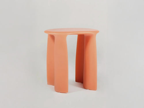 STUDIO COBER LIQUID STOOL / PEACH W17.7" x D11.8" x H17.7"