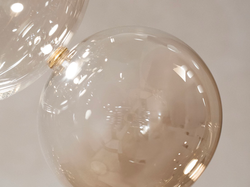 GIOPATO & COOMBES BOLLE ZIGZAG CHANDELIER 24 BUBBLES W55" x D23.5" x H41"