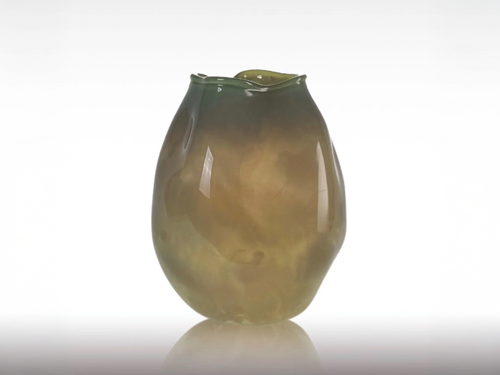 ALEXA LIXFELD METEORITE VASE / LIME GREEN