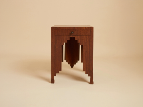 STUDIO EBUR PALMYRE SIDE TABLE H24.8" x L18.5" x D18.5"