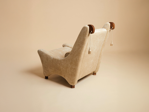 STUDIO EBUR VISCONTI ARMCHAIR H36.2" x L27.5" x D41.7"