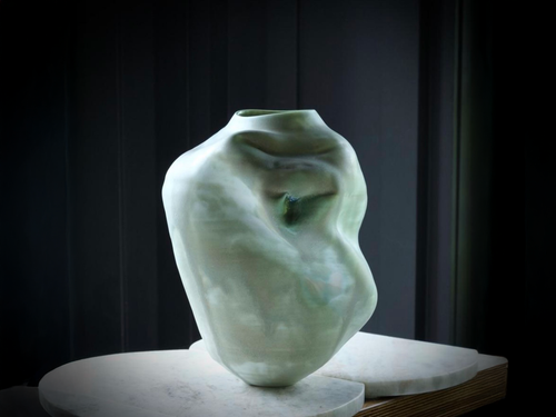 ERIN BANTA WILFORD BLUE PHASE 10006 H10.25” x W6.5” x D6”