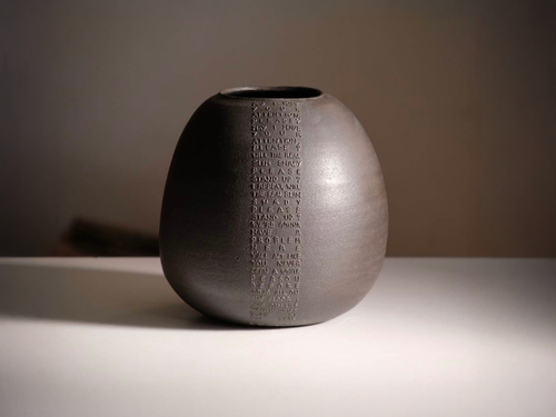 MARIE MARTIN 'THE REAL SLIM SHADY' VASE Ø6.5" x H7.4"