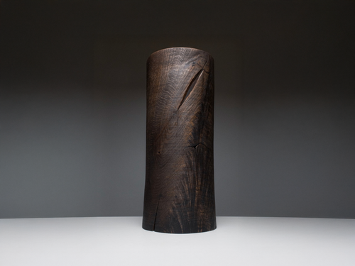 MACIEJ GASIENICA GIEWONT WOODEN OBJECT 2024/13 Ø7.6" x H17.3"