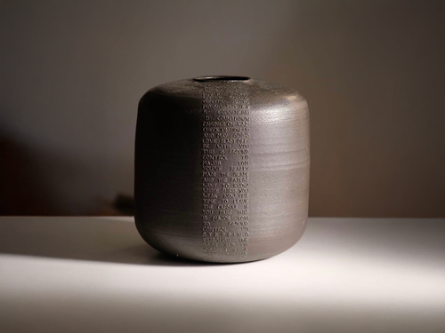 MARIE MARTIN 'SPACE ODDITY' VASE Ø8.8" x H9.5"