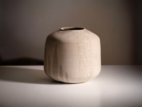 MARIE MARTIN 'DOCK OF THE BAY' VASE Ø7.4" x H7"
