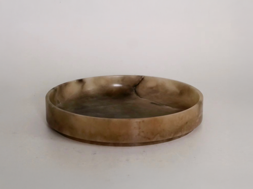 MICHAËL VERHEYDEN SERVE BOWL LARGE / ALABASTER TABAC Ø16" x H3"
