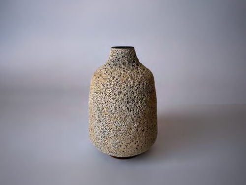 HEATHER ROSENMAN LAVA VASE / LUNA 25821 W3.25" x D3.25" x H5"