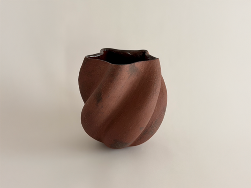 KATAYONE ADELI CURVE SERIES EDITION II / SIENNA GROG RAW CLAY H11.5" x Ø11.5"