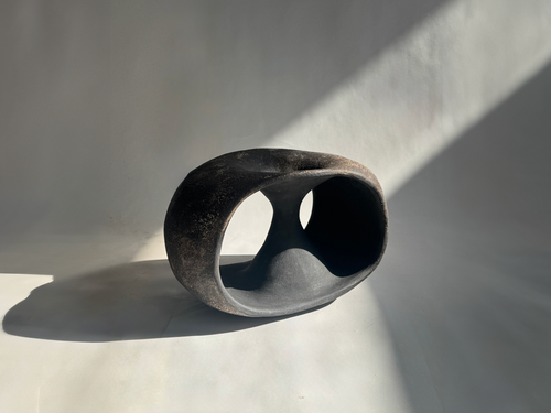 JULIE NELSON CHARCOAL LOOP 6.25” x 10” x 6“