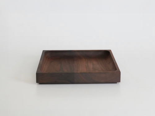 MICHAËL VERHEYDEN SQUARE TRAY LARGE / WALNUT L11.5” x W11.5" x H1.5”