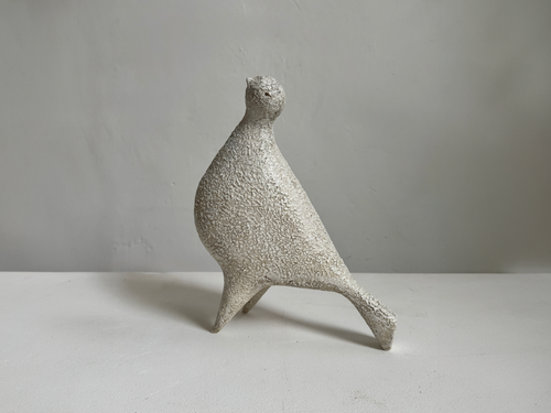 JULIE NELSON IVORY PONTI BIRD XXXXIV W9" x D4" x H12"