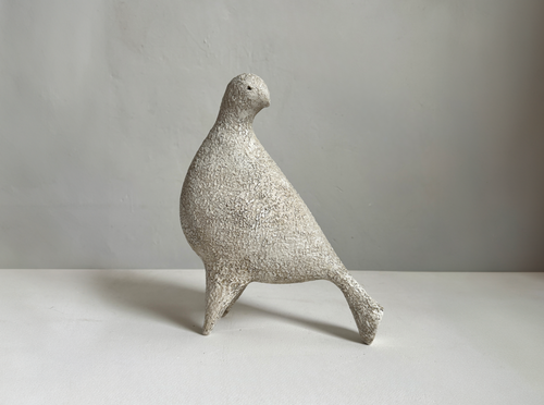 JULIE NELSON IVORY PONTI BIRD XXXXIII W8.5" x D4" x H11.5"