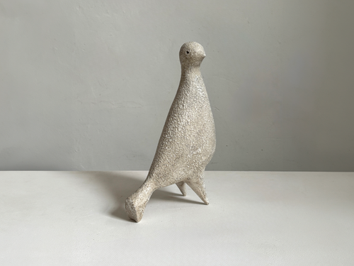 JULIE NELSON IVORY PONTI BIRD XXXXVI W8" x D4" x H12.5"