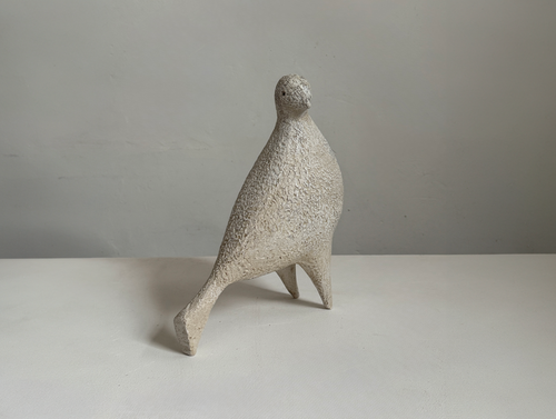 JULIE NELSON IVORY PONTI BIRD XXXXV W9" x D4.5" x H11.2"