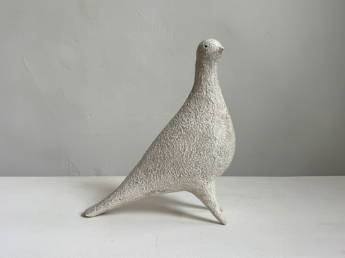 JULIE NELSON IVORY PONTI BIRD XXXXI W10" x D4" x H11.5"