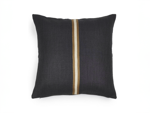 LIBECO JASPER FADED BLACK PILLOW 25” x 25"