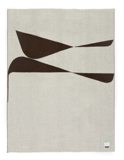 BLACKSAW BERLIN THROW IVORY / COFFEE W53" x L70"
