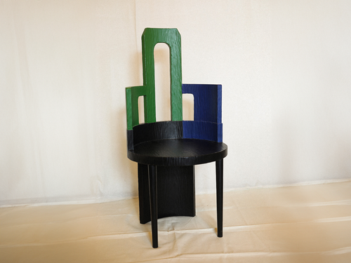 ROOMS STUDIO SCULPTURAL CHAIR III / PRIMARY COLORS W20" x D20" x H42" x SH18"