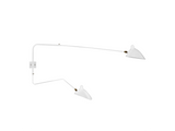 Load image into Gallery viewer, SERGE MOUILLE ROTATING 2 ARM SCONCE H24&quot; x arm length 38&quot; and 53&quot;
